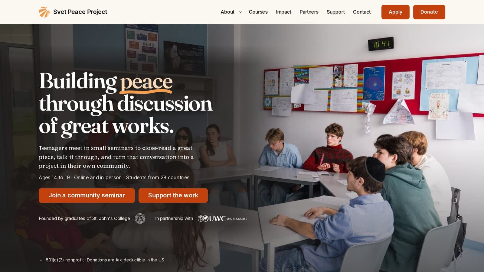 Svet Peace Project product screenshot